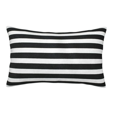Susaid Black And White Stripes Print Pillowcases Multiple Size, Pillow Cover Super Soft Envelope Closure Standard Pillow Case-14"x20"