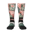 thumbnail image 1 of Susaid Black Cat Pink Bathroom Print Thermal Winter Socks for Men and Women, Warm Crew Hiking Socks, for Boots and Outdoor Activities, 1 of 6