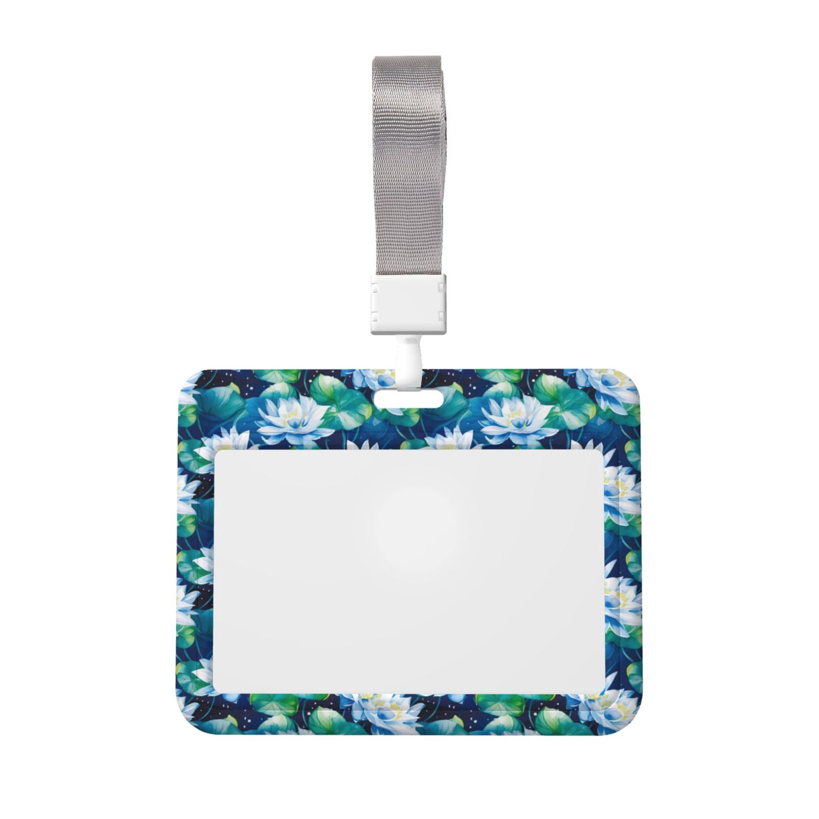 Susaid Cute Polar Bear Print ID Badge Holder With Double-Sided Windows - View #8