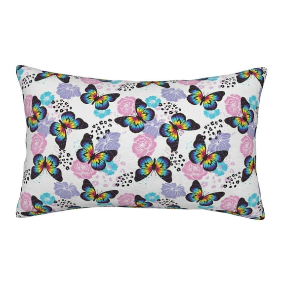 Susaid Bright Butterflies1 Print Pillowcases Multiple Size, Pillow Cover Super Soft Envelope Closure Standard Pillow Case-14"x20"
