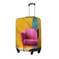 thumbnail image 1 of Susaid Bright Pink Chair Print Elastic Washable Suitcase Cover with Hidden Zipper, Fits 18-32 Inch Luggage for Protection During Travel-Small, 1 of 7