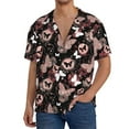 thumbnail image 1 of Susaid Butterflies1 Print Men's Polo Shirts Button Down Short Sleeve Casual Summer Beach Vintage Shirts for Men-XX-Large, 1 of 5