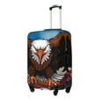 thumbnail image 1 of Susaid Cartoon Bald Eagle USA Print Elastic Washable Suitcase Cover with Hidden Zipper, Fits 18-32 Inch Luggage for Protection During Travel-Large, 1 of 7