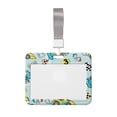 thumbnail image 1 of Susaid Cartoon Car Racing Print ID Badge Holder with Double-Sided Windows Horizontal Hard Plastic Case Black Card Protector Pouch for Office School ID Credit Cards, 1 of 7