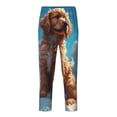 thumbnail image 1 of Susaid Cartoon Cloud Puppy Print Soft Teen Sleep Pants, Long Pajama Bottoms with Two Pockets and Elastic Waist, Designed for Ages 5-16-Large, 1 of 6