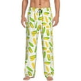 thumbnail image 1 of Susaid Cartoon Corn Print Mens Pajama Pants Set Sleep & Lounge Pants, PJ Bottoms with Pockets and Button Fly-Medium, 1 of 6