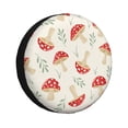 thumbnail image 1 of Susaid Cartoon Flat Mushrooms Print Tire Covers,Waterproof Anti-UV Snow Sun Rain Tire Covers for RV,Truck, SUV, Trailer, Camper-14 inch, 1 of 6