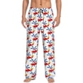 thumbnail image 1 of Susaid Cartoon Helicopter Print Mens Pajama Pants Set Sleep & Lounge Pants, PJ Bottoms with Pockets and Button Fly-Large, 1 of 6