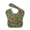 thumbnail image 1 of Susaid Christmas Hat sock Print Bibs for Babies Toddlers Adjustable Waterproof Free Soft Durable Bibs for eating with Large Pocket Food Catcher, 1 of 8