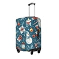 thumbnail image 1 of Susaid Christmas Snowman Gift Print Elastic Washable Suitcase Cover with Hidden Zipper, Fits 18-32 Inch Luggage for Protection During Travel-Small, 1 of 7