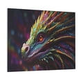 thumbnail image 1 of Susaid Colorful Dragon Head Profile Pattern Canvas Wall Decor Poster Framed Artwork Decoration for Bedroom Home Office Ready to Hang,Horizontal, 1 of 6