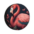 thumbnail image 1 of Susaid Colorful Floral Flamingo Print Tire Covers,Waterproof Anti-UV Snow Sun Rain Tire Covers for RV,Truck, SUV, Trailer, Camper-16 inch, 1 of 6