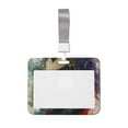 thumbnail image 1 of Susaid Colorful Ink Cute Horse Print ID Badge Holder with Double-Sided Windows Horizontal Hard Plastic Case Black Card Protector Pouch for Office School ID Credit Cards, 1 of 7