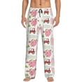 thumbnail image 1 of Susaid Cow And Pig Print Mens Pajama Pants Set Sleep & Lounge Pants, PJ Bottoms with Pockets and Button Fly-Large, 1 of 6