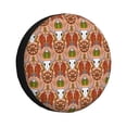 thumbnail image 1 of Susaid Cow Skull Print Water Proof Spare Tire Cover Wheel Tire Dust-proof Cover Fit Trailer, RV, SUV and Many Vehicle-14 inch, 1 of 6
