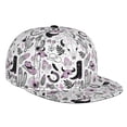 thumbnail image 1 of Susaid Cowboy Print Baseball Cap Hip Hop Style Flat Visor Adjustable Outdoor Cap Unisex Adjustable Breathable, 1 of 7