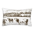 thumbnail image 1 of Susaid Cows Grazing On The Meadow 2 Print Pillowcases Multiple Size, Pillow Cover Super Soft Envelope Closure Standard Pillow Case-20"x30", 1 of 6