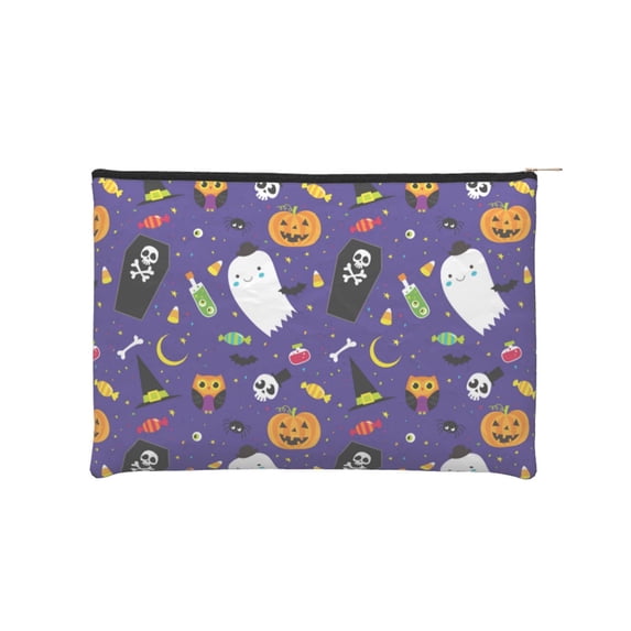 Susaid Cute And Creepy Print Makeup Mini Bags for Women Multi Color Cosmetics Bag Travel Toiletry Bag Pencil Pouch Blank Makeup Bags with Zipper