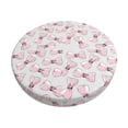 thumbnail image 1 of Susaid Cute Bow Tie Print Elastic Bar Stool Cover Personalized Washable Stool Cover for Barbershop Home Bar Kitchen-12 inch, 1 of 7