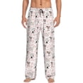 thumbnail image 1 of Susaid Cute Cartoon Cows Print Mens Pajama Pants Set Sleep & Lounge Pants, PJ Bottoms with Pockets and Button Fly-X-Large, 1 of 6