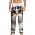 thumbnail image 1 of Susaid Cute Cartoon Kitten Print Mens Pajama Pants Set Sleep & Lounge Pants, PJ Bottoms with Pockets and Button Fly-3X-Large, 1 of 6