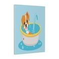 thumbnail image 1 of Susaid Cute Dog In Bath Pattern Vertical Canvas Wall Decor 12x16in - Waterproof with Wood Frame & Damage-Free Hanging Kit, 1 of 8