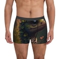 thumbnail image 1 of Susaid Cute Leaf Animal Print Men's Mesh Boxer Briefs Cooling Breathable Sports Underwear Wide Waistband Boxer Briefs W/Fly-X-Large, 1 of 5