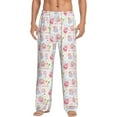 thumbnail image 1 of Susaid Cute Pig Print Mens Pajama Pants Set Sleep & Lounge Pants, PJ Bottoms with Pockets and Button Fly-Small, 1 of 6