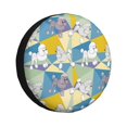 thumbnail image 1 of Susaid Cute Poodle Dog Print Tire Covers,Waterproof Anti-UV Snow Sun Rain Tire Covers for RV,Truck, SUV, Trailer, Camper-16 inch, 1 of 6