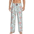 thumbnail image 1 of Susaid Cute Rabbit And Heart Print Mens Pajama Pants Set Sleep & Lounge Pants, PJ Bottoms with Pockets and Button Fly-3X-Large, 1 of 6