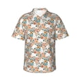 thumbnail image 1 of Susaid Cute Rabbit Floral Print Short Sleeve Shirts Button Down Casual Shirts Summer Beach Aloha Button Down Short Sleeve for Men ,XX-Large, 1 of 7