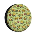 thumbnail image 1 of Susaid Cute Tractor Print Tire Covers,Waterproof Anti-UV Snow Sun Rain Tire Covers for RV,Truck, SUV, Trailer, Camper-15 inch, 1 of 6