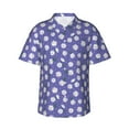 thumbnail image 1 of Susaid Daisies Flowers Print Hawaiian Shirts for Men Women,Hawaiian Summer Short-Sleeve Casual Relaxed-Fit Button-Down,XX-Large, 1 of 7