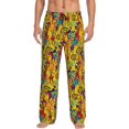 thumbnail image 1 of Susaid Dancing African Women Print Mens Pajama Pants Set Sleep & Lounge Pants, PJ Bottoms with Pockets and Button Fly-Large, 1 of 6