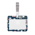 thumbnail image 1 of Susaid Dental Print ID Badge Holder with Double-Sided Windows Horizontal Hard Plastic Case Black Card Protector Pouch for Office School ID Credit Cards, 1 of 7