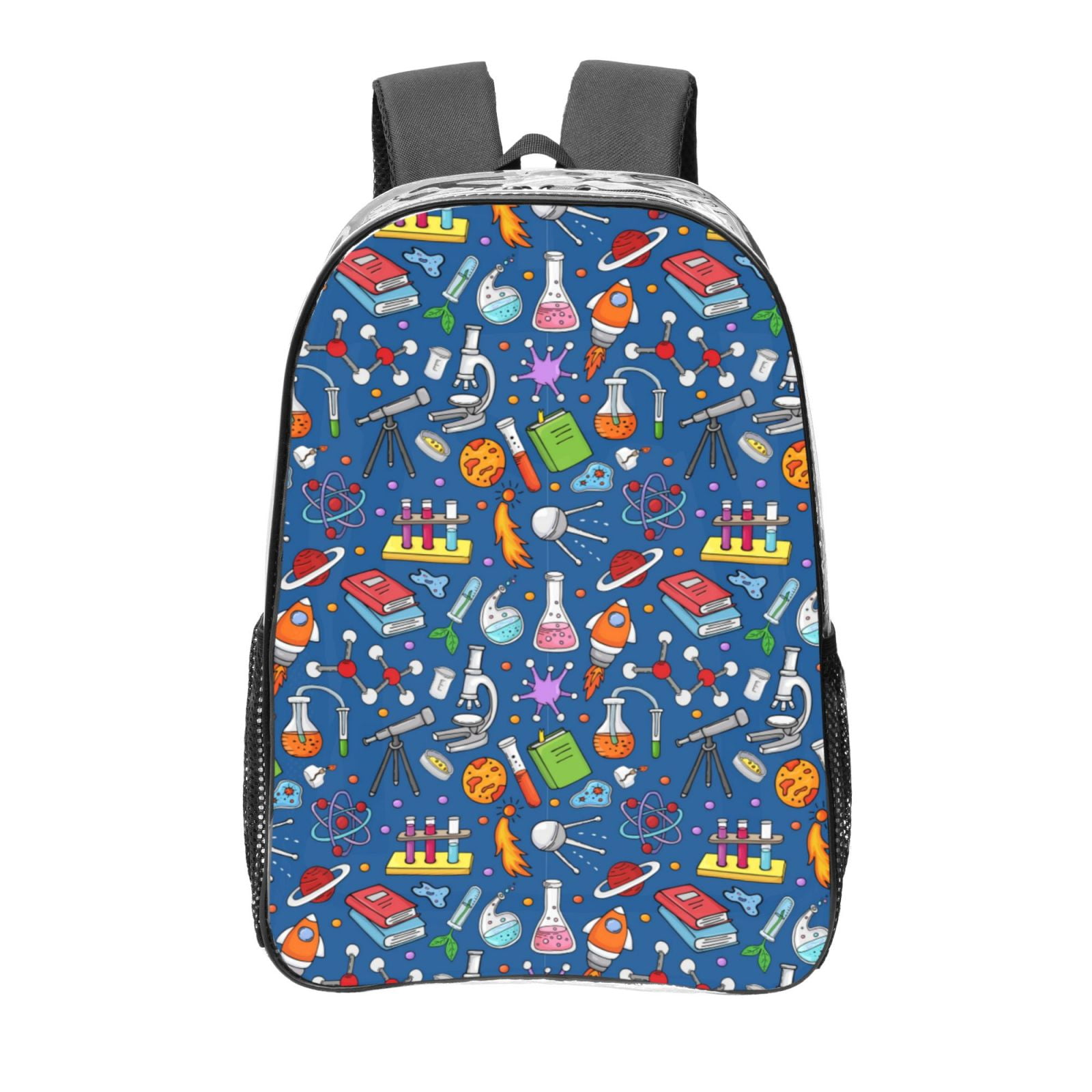 Susaid Different Chemical Things Print Clear Backpack See Through ...