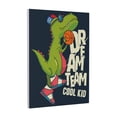 thumbnail image 1 of Susaid Dinosaur Basketball Player Pattern Vertical Canvas Wall Decor 12x16in - Waterproof with Wood Frame & Damage-Free Hanging Kit, 1 of 8