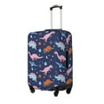 thumbnail image 1 of Susaid Dinosaur Print Elastic Washable Suitcase Cover with Hidden Zipper, Fits 18-32 Inch Luggage for Protection During Travel-Medium, 1 of 7