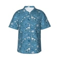 thumbnail image 1 of Susaid Dinosaur Skull Print Hawaiian Shirts for Men Women,Hawaiian Summer Short-Sleeve Casual Relaxed-Fit Button-Down,3X-Large, 1 of 7