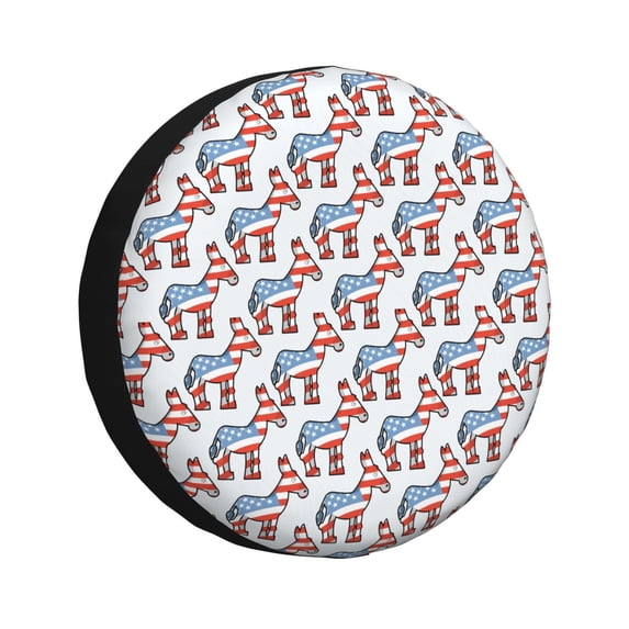 Susaid Donkey Print Tire Covers,Waterproof Anti-UV Snow Sun Rain Tire Covers for RV,Truck, SUV, Trailer, Camper-16 inch