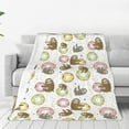 thumbnail image 1 of Susaid Donut Sloth Print Microfiber Cleaning Cloth, Multi-Functional Cleaning Towels, Highly Absorbent Cleaning Rags,Cleaning Cloths for Car Kitchen Home-80"x60", 1 of 7