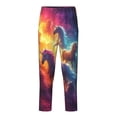 thumbnail image 1 of Susaid Dreamy Night Sky White Horse Print Soft Teen Sleep Pants, Long Pajama Bottoms with Two Pockets and Elastic Waist, Designed for Ages 5-16-Small, 1 of 6