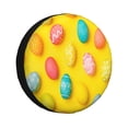thumbnail image 1 of Susaid Easter eggs (2) Print Tire Covers,Waterproof Anti-UV Snow Sun Rain Tire Covers for RV,Truck, SUV, Trailer, Camper-14 inch, 1 of 6