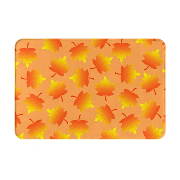 Susaid Fall Maple Leaves Print Doormat,Porch Decor,Housewarming Decor Gift Doormat,Funny Flannel Floor Mat,Funny Doormat 24x16 Inch