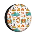 thumbnail image 1 of Susaid Fall Pumpkins And Sunflowers Print Tire Covers,Waterproof Anti-UV Snow Sun Rain Tire Covers for RV,Truck, SUV, Trailer, Camper-15 inch, 1 of 6