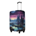 thumbnail image 1 of Susaid Fantasy Landscape Starry Night Print Elastic Washable Suitcase Cover with Hidden Zipper, Fits 18-32 Inch Luggage for Protection During Travel-Medium, 1 of 7