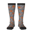 thumbnail image 1 of Susaid Floral Squirrel Print Thermal Winter Socks for Men and Women, Warm Crew Hiking Socks, for Boots and Outdoor Activities, 1 of 6