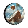 thumbnail image 1 of Susaid Fresh Coconut Splash Print Tire Covers,Waterproof Anti-UV Snow Sun Rain Tire Covers for RV,Truck, SUV, Trailer, Camper-16 inch, 1 of 6