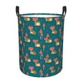 thumbnail image 1 of Susaid Frog and Mushrooms Print Waterproof Oxford Cloth Storage Circular Laundry Hamper BasketCapacity for Home-Medium, 1 of 6