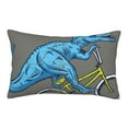 thumbnail image 1 of Susaid Fun Riding Dinosaur Print Pillowcases Multiple Size, Pillow Cover Super Soft Envelope Closure Standard Pillow Case-16"x24", 1 of 6